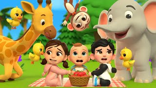 Farm Animals Playtime Kids Nursery Songs | Counting Colorful Animals Newborn Educational Baby Music