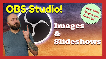 How To Use Image Source in OBS Studio (and Image Slide Show) -  Alpha In Linear Space - Tutorial
