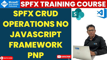Sharepoint Framework CRUD Operations No Javascript Framework PnP