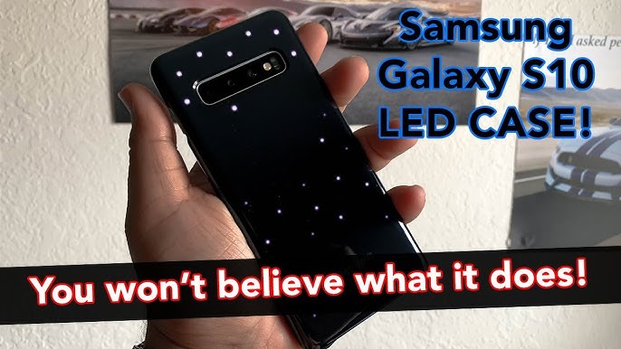 Galaxy S10 Plus Official LED Cover Case Review - YouTube