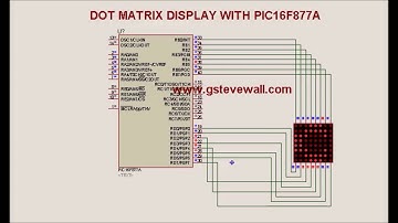 DOT MATRIX DISPLAY WITH PIC16F877A