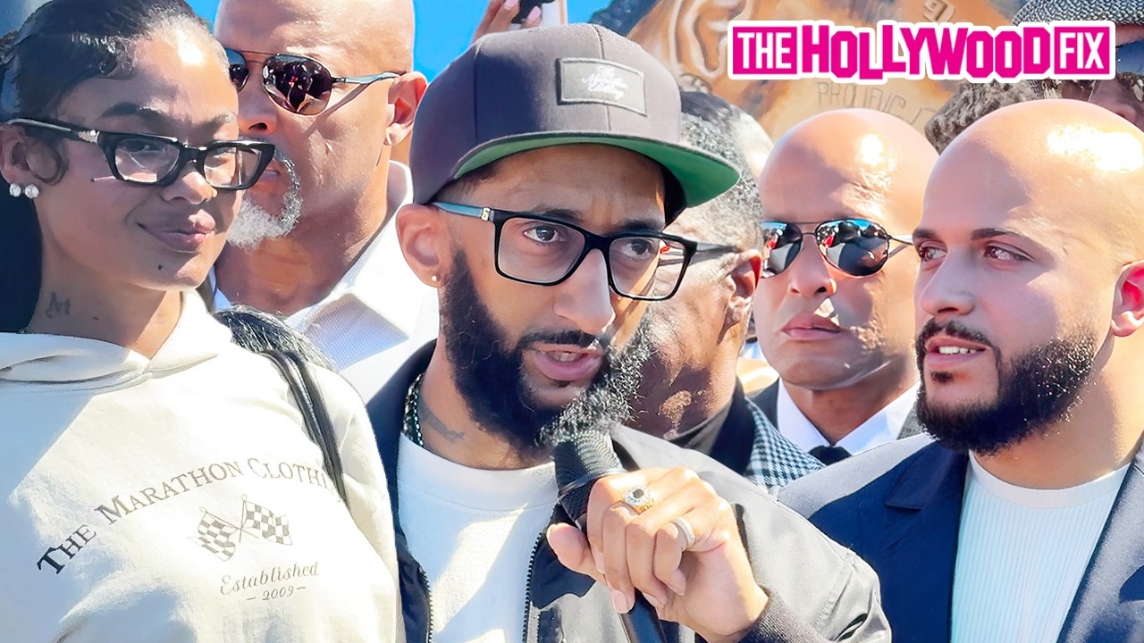 Nipsey Hussle's Brother Blacc Sam Gives An Emotional Speech With India Love At Dedication Ceremony