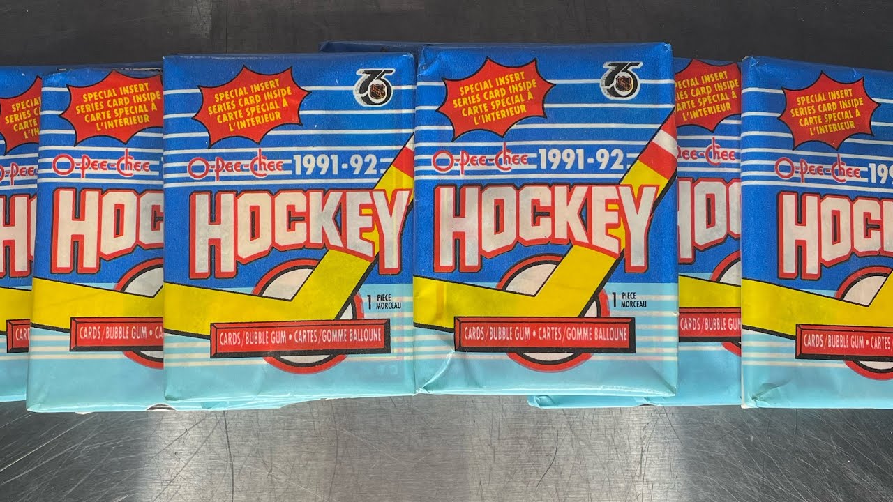 199192 OPeeChee Hockey wax packs and bubble gum YouTube