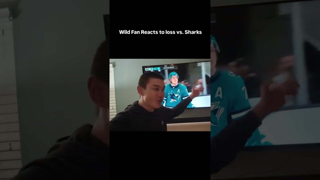 Реакция болельщика «Уайлд» на поражение в серии буллитов от «Шаркс»! 