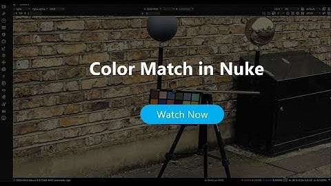 VFX Color chart Match in Nuke