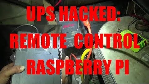 Hacked UPS As An Inverter Raspberry Pi Controlled APC BR500 Runs 110 AC Fan