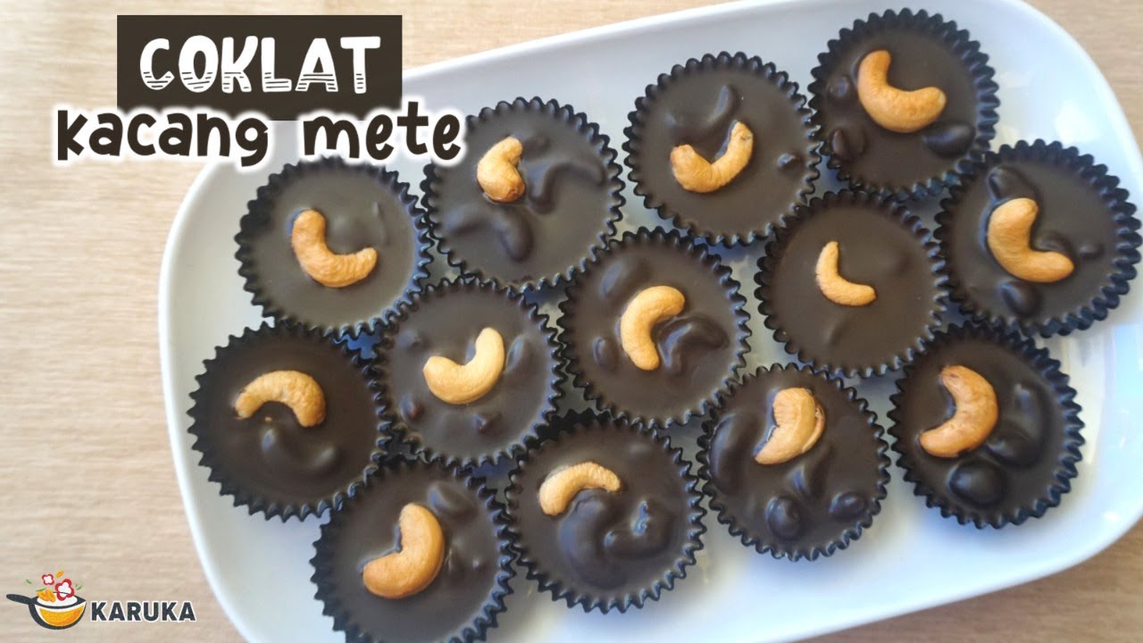 CARA BUAT KUE LEBARAN DENGAN 2 BAHAN || RESEP KACANG METE COKLAT