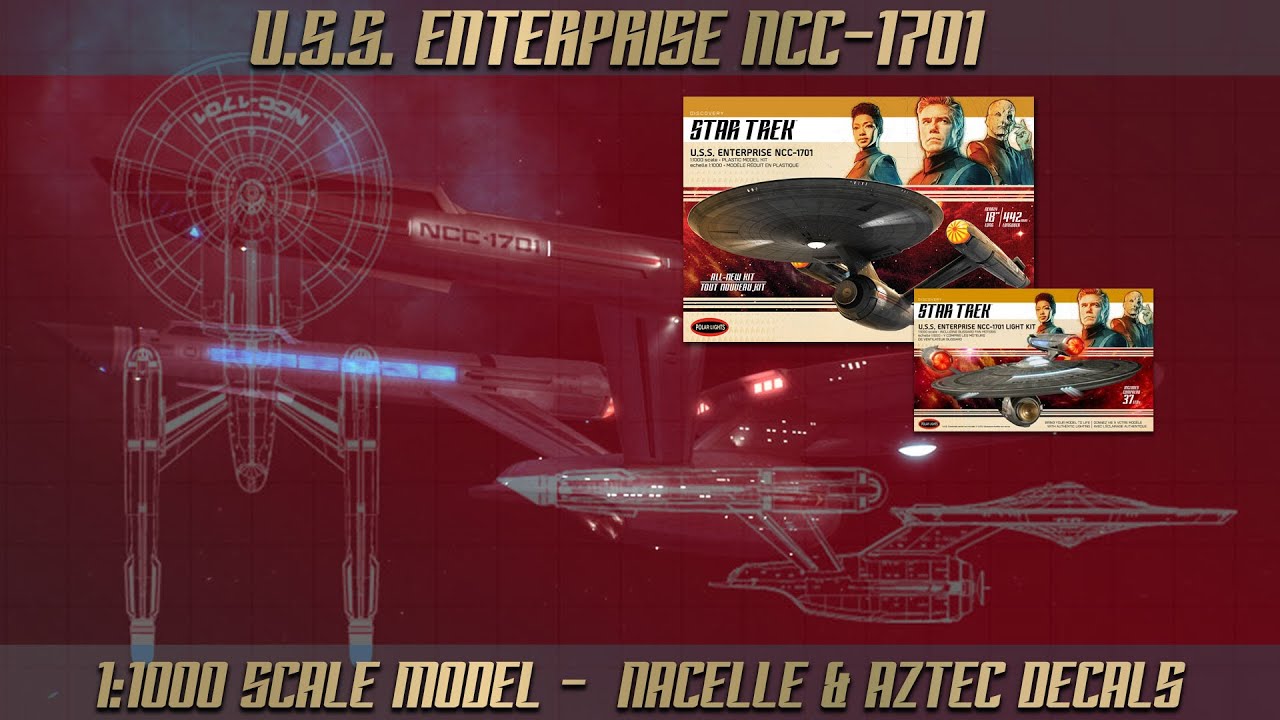 Treksphere Review | Discovery USS Enterprise NCC 1701 Polar Lights 18" Model - Nacelle & Aztecs