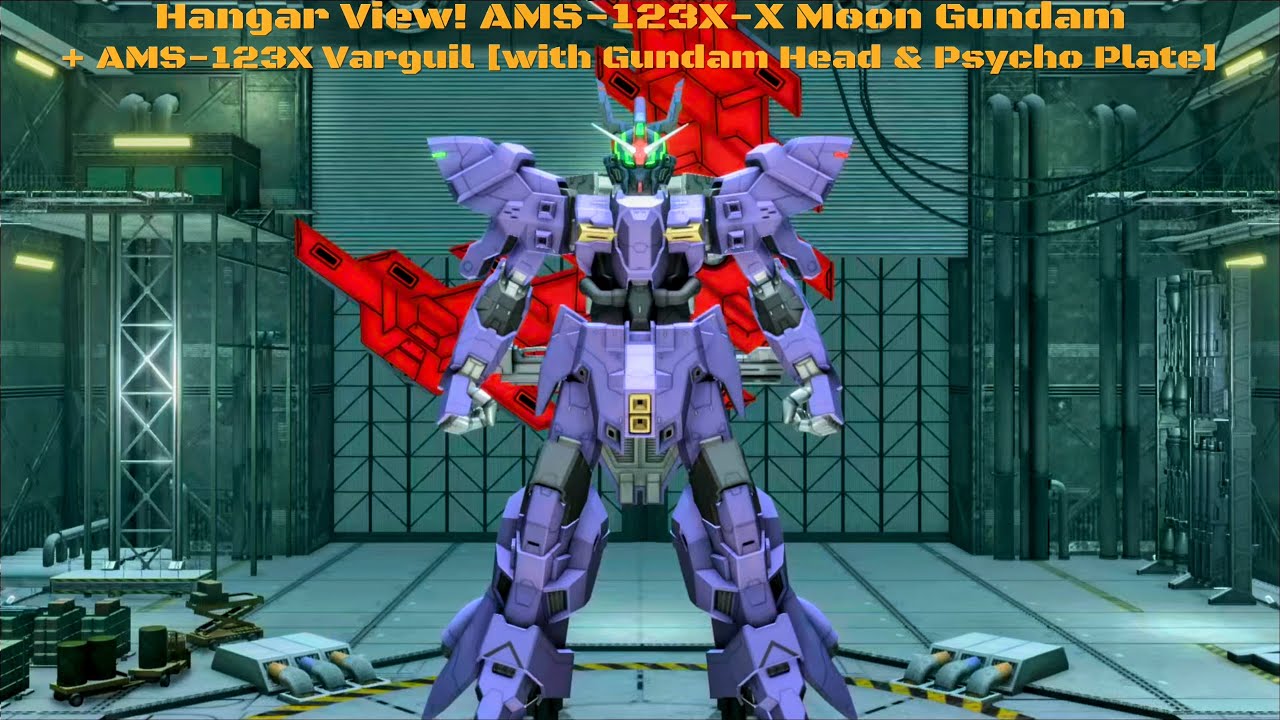 GBO2: Hangar View! AMS-123X-X Moon Gundam / AMS-123X Varguil [with