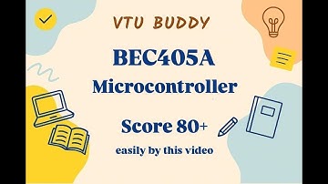 BEC405A Microcontroller 📟 | PYQs to Score 80+ 💯 | VTU Buddy