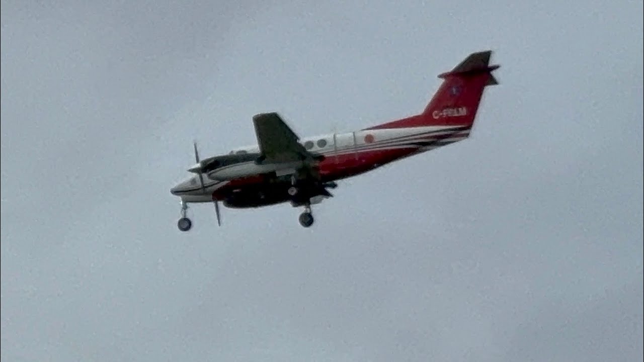 PAL Aerospace Beech B200 Super King Landing at St. John's International Airport (YYT/CYYT)