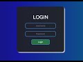 Login form using html and css  web design  login page  html  css