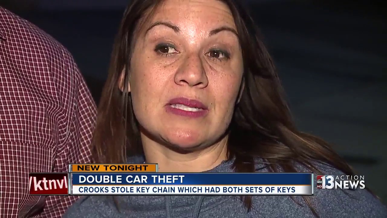 Double car theft caught on camera in Las Vegas - YouTube