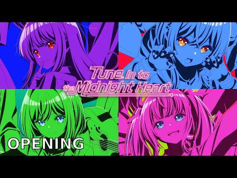 Tune In to the Midnight Heart || Opening ||『Tsuki ni Mukatte Ute』|| 4K UHD || Creditless