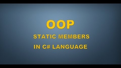 Static Members in C# [Hindi/Urdu]