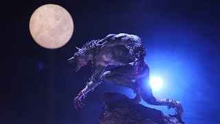 Sculpting werewolf with airdryclay