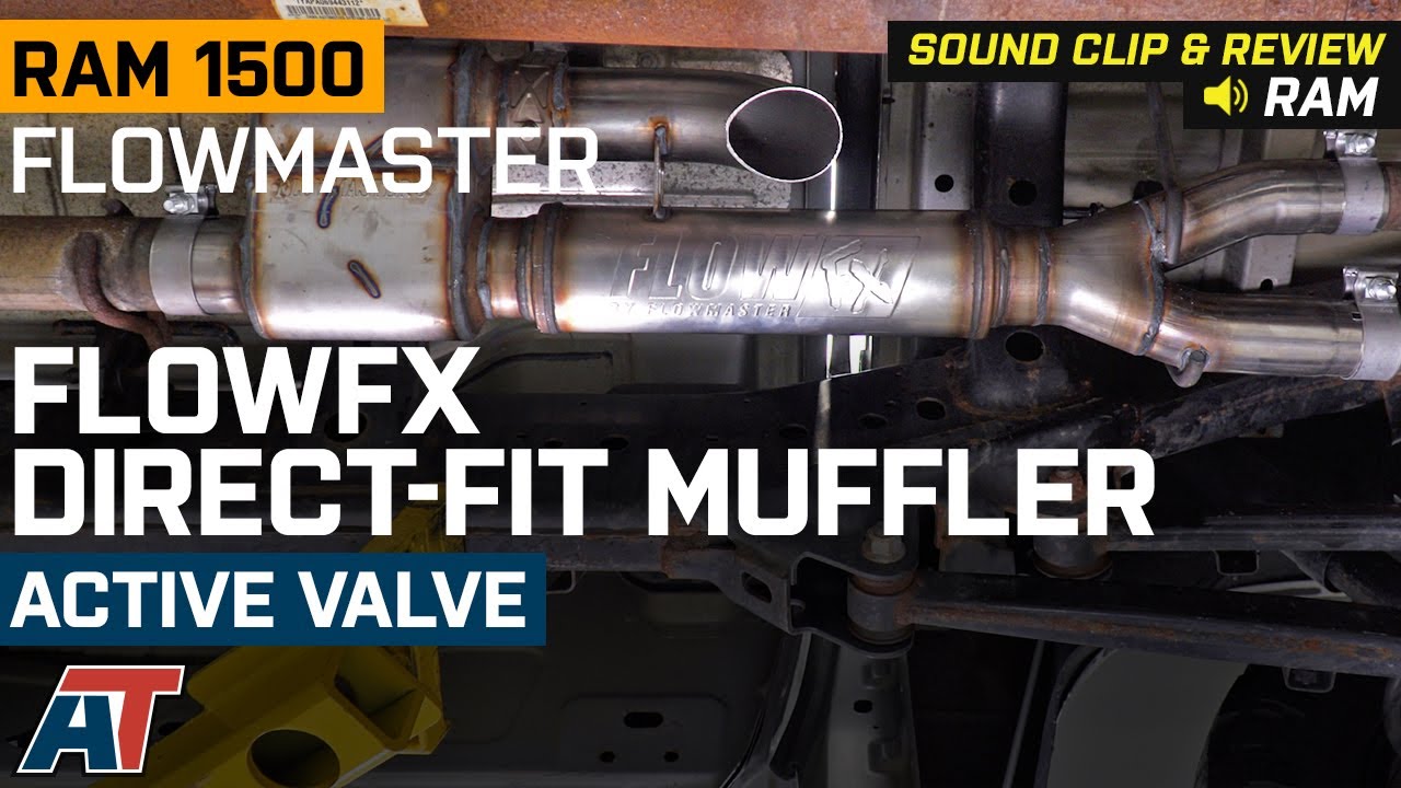 20092018 RAM 1500 5.7L Flowmaster FlowFX DirectFit Muffler with Active Valve Sound Clip