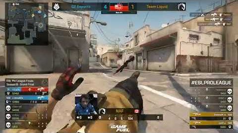 G2 AmaNEk 1v2 clutch vs Team Liquid (dust2)