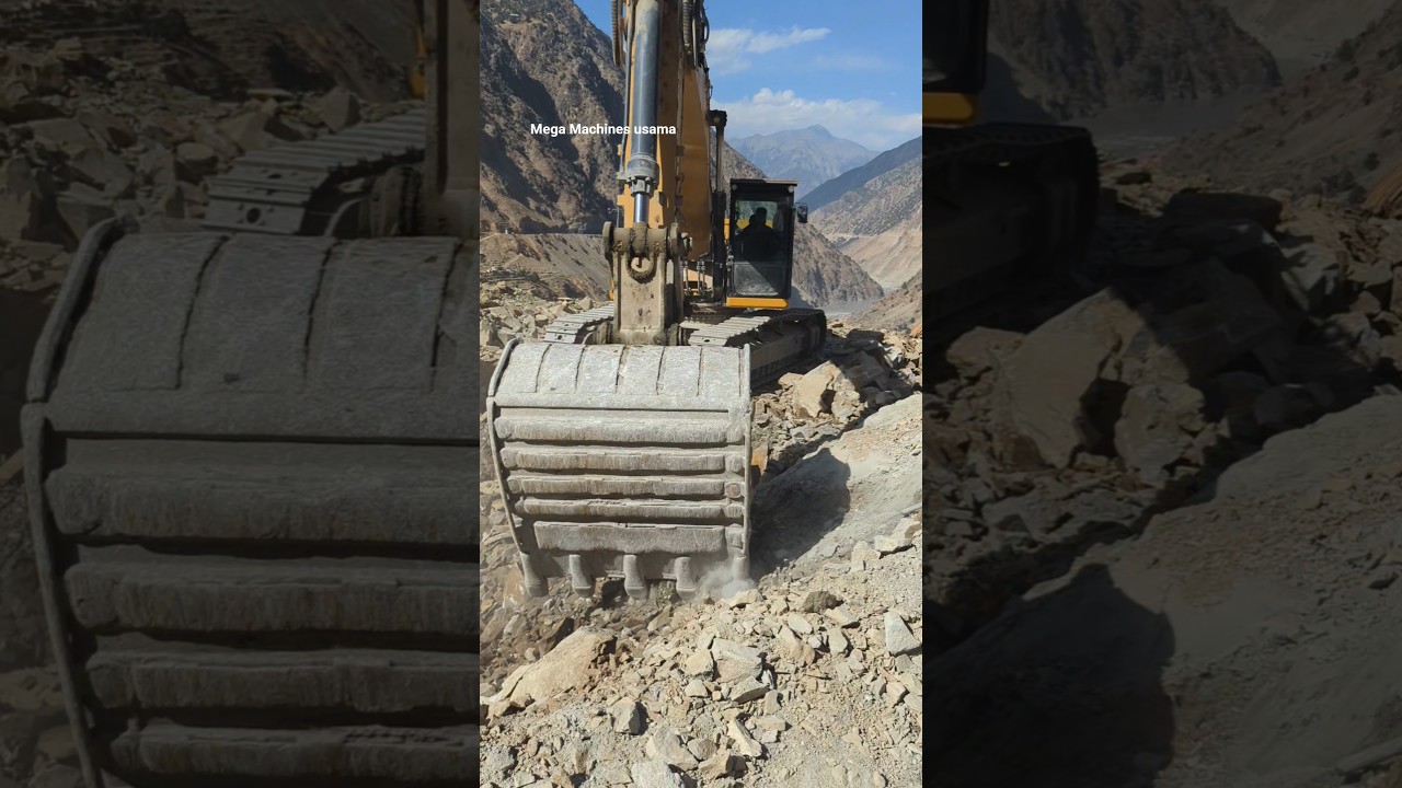 CAT 336 Excavator Loading Stones | Heavy Construction Work 