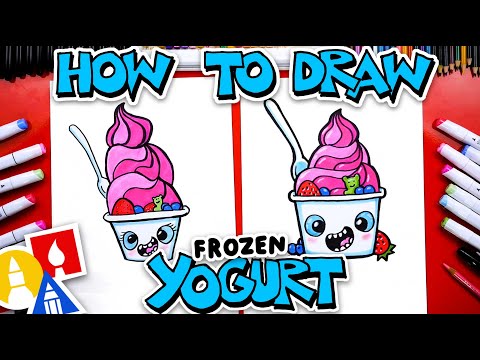 How To Draw Funny Frozen Yogurt