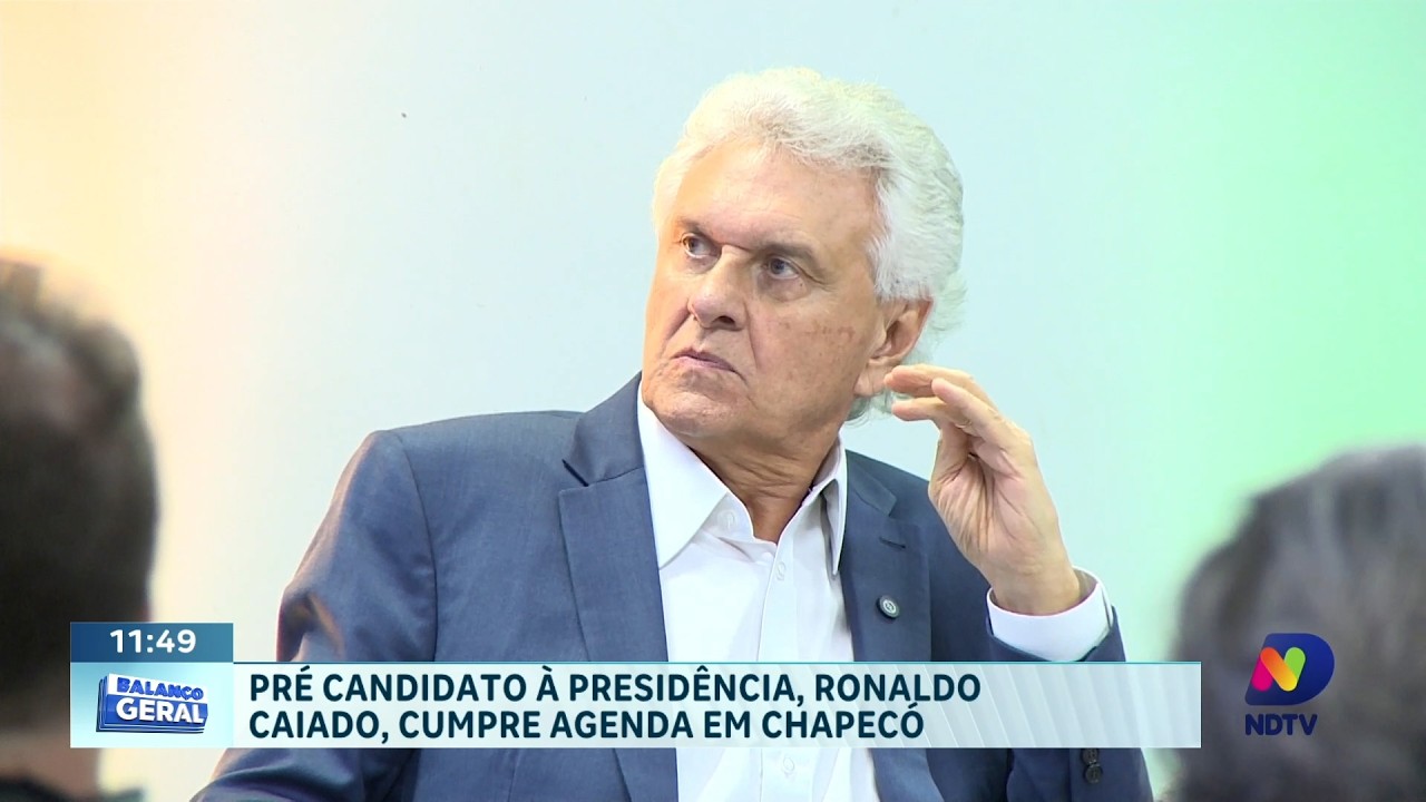 Caiado discute demandas do agronegócio no Oeste catarinense