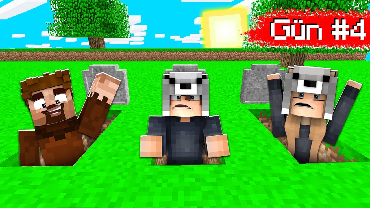 MEZARDAN SON KAÇAN KAZANIR! 😱 - Minecraft - YouTube