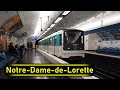 Metro station notredamedelorette  paris   walkthrough 