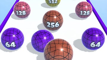 Ball Merge 2048 - All Levels Ball Gameplay Android, iOS ( Level 331 - 335 )