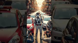 ek robot traffic police 👮👮#AIVideo #RobotVideo #ViralShorts #FunnyAI #FutureTech #HindiContent