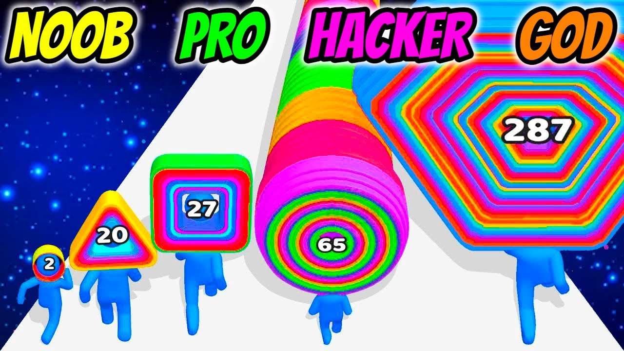 Layer Man 3D - NOOB vs PRO vs HACKER vs GOD