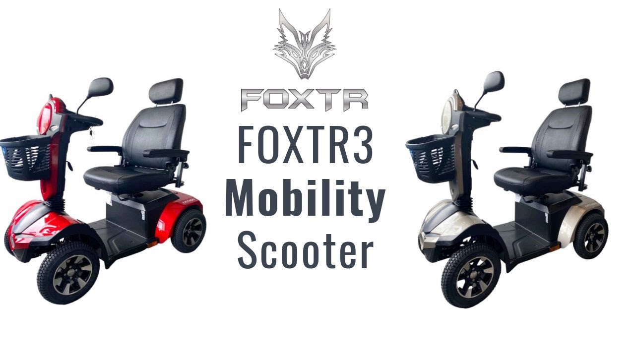 FOXTR 3 Mobility Scooter - Heavy Duty Scooter for Seniors