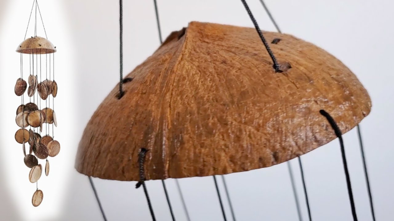 Coconut Shell Wind Chime from AMAZON! UNBOXING AND SOUND THAT IT MAKES!! YouTube