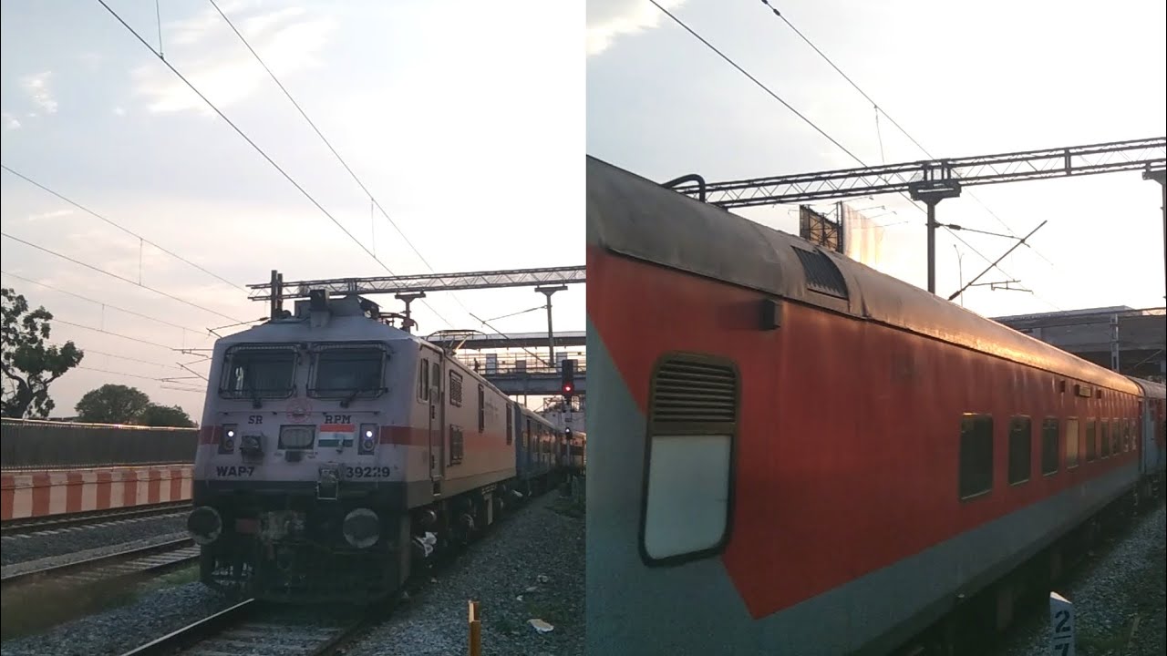 Last Day Run Of 12615 Grand Trunk Express Crawling Through Chennai Park ...