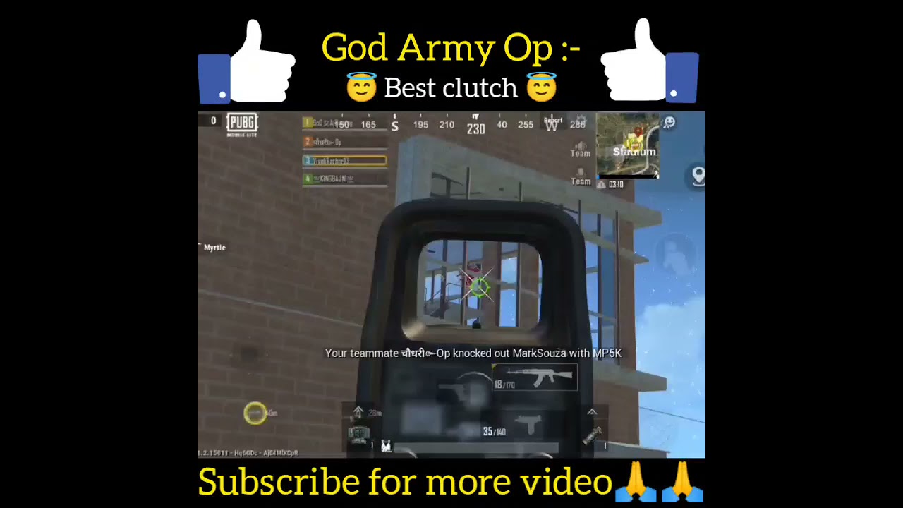 pubg mobile lite new clutch 👌