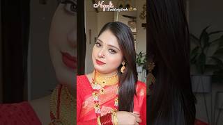 Nepali wedding look 🪷✨️ | cultural makeup 💄  #shorts #nepalisong  #cultural #makeup #tutorial