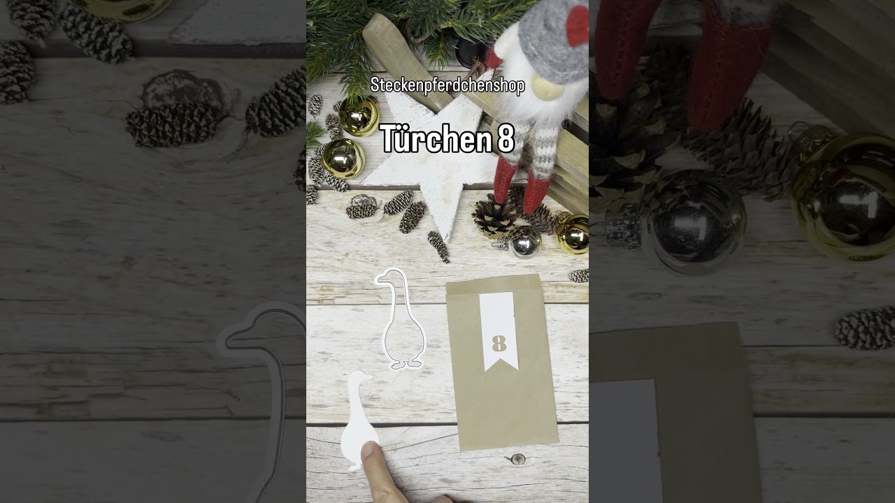 Adventskalender Türchen 8  #adventskalender #stempeln #stanzen #diy