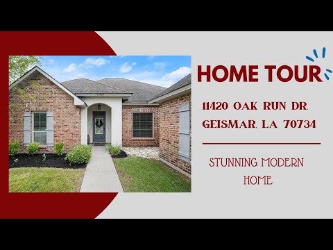 11420 Oak Run, Geismar, LA home video tour