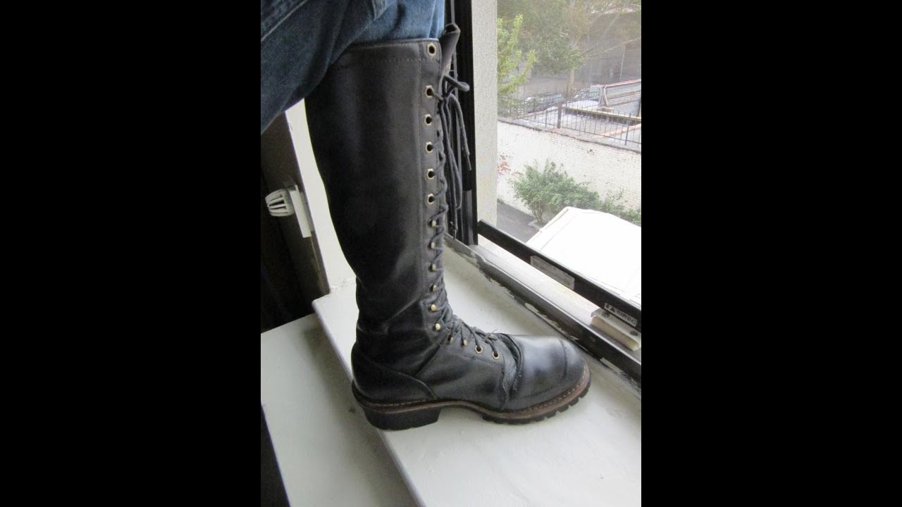 tall logger boots