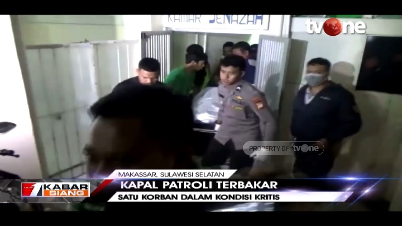 tv one live streaming free Kapal Patroli di Makassar Terbakar, Seorang Polisi Tewas