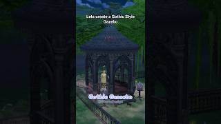 Gothic Style Gazebo | Sims Spooky Season | No CC Sims 4 #thesims4 #ad #youtubecreatorcommunity