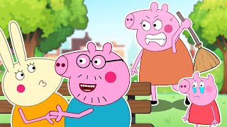 Peppa's Mother was Jealous vs Miss Rabbit - Peppa Pig Funny Animation