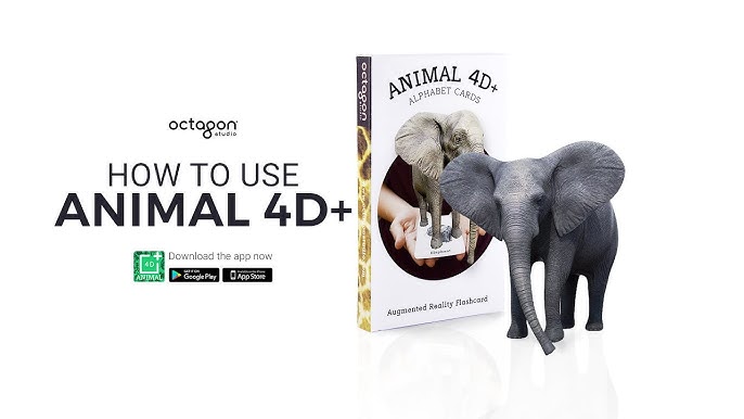 Augmented Reality Flashcards: Animal 4D+ | Octagon Studio - YouTube