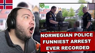 Norwegian Police Funniest Arrest Ever | Utlendings Reaksjon | 🇳🇴 NORWAY REACTION