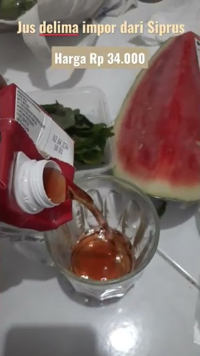 Jus Delima Impor dari Siprus #shorts #beverage #drink #juice #cyprus #delima #pomegranate