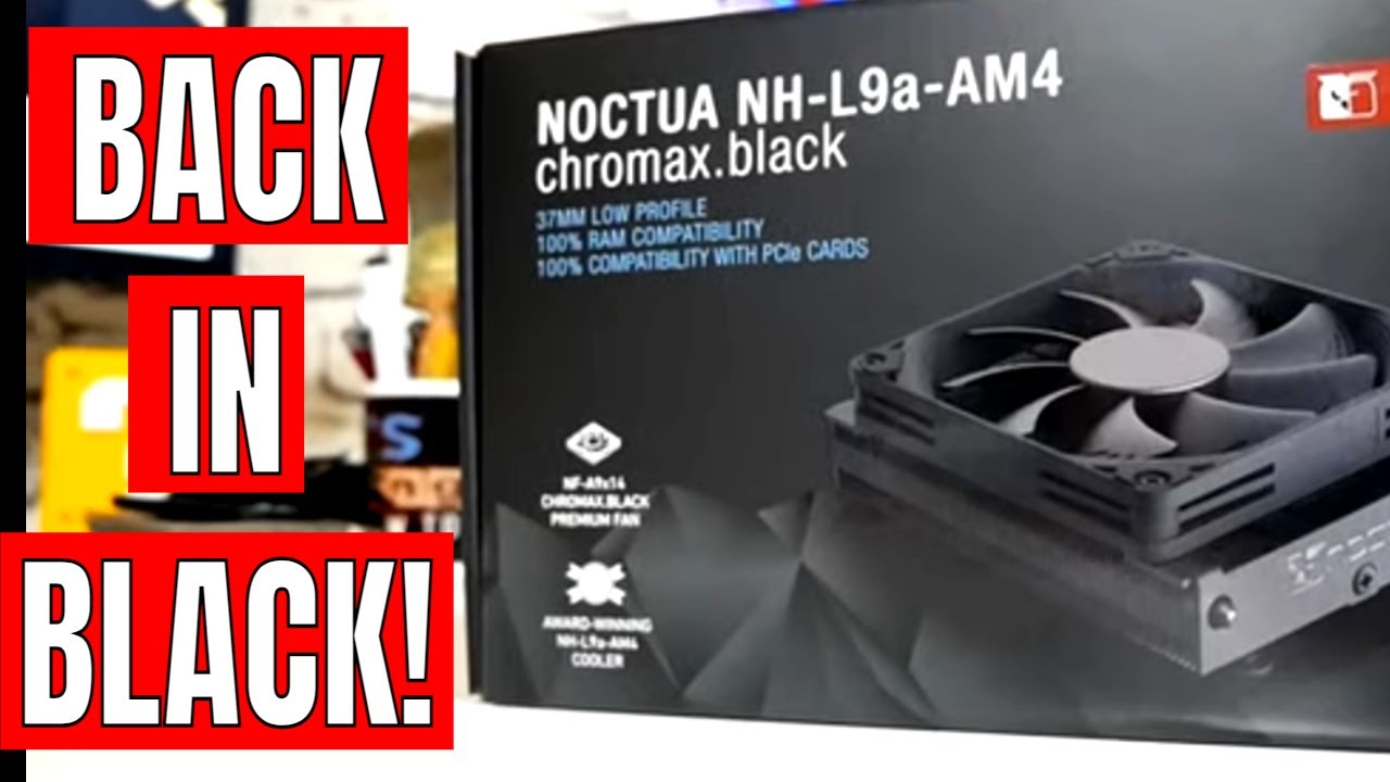 Best Low Profile Cpu Cooler Noctua Nh L9a Am4 Chromax Black Optional 25mm Fan Testing Youtube