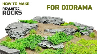 How to make rocks for diorama | 5 MIN tutorial for beginners