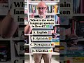 What is the main language spoken in Brazil?  #trivia #geography #quiz