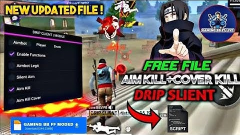 Drip client |Free fire mod menu| all device and server working✓ and [no root,no virtual]