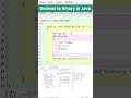 Decimal to Binary in Java 💻 | ICSE Class 9 &amp; 10 | BlueJ Shorts #excellenttutorial