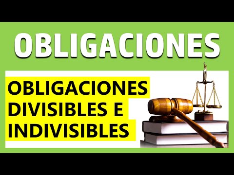 Obligaciones DIVISIBLES e INDIVISIBLES